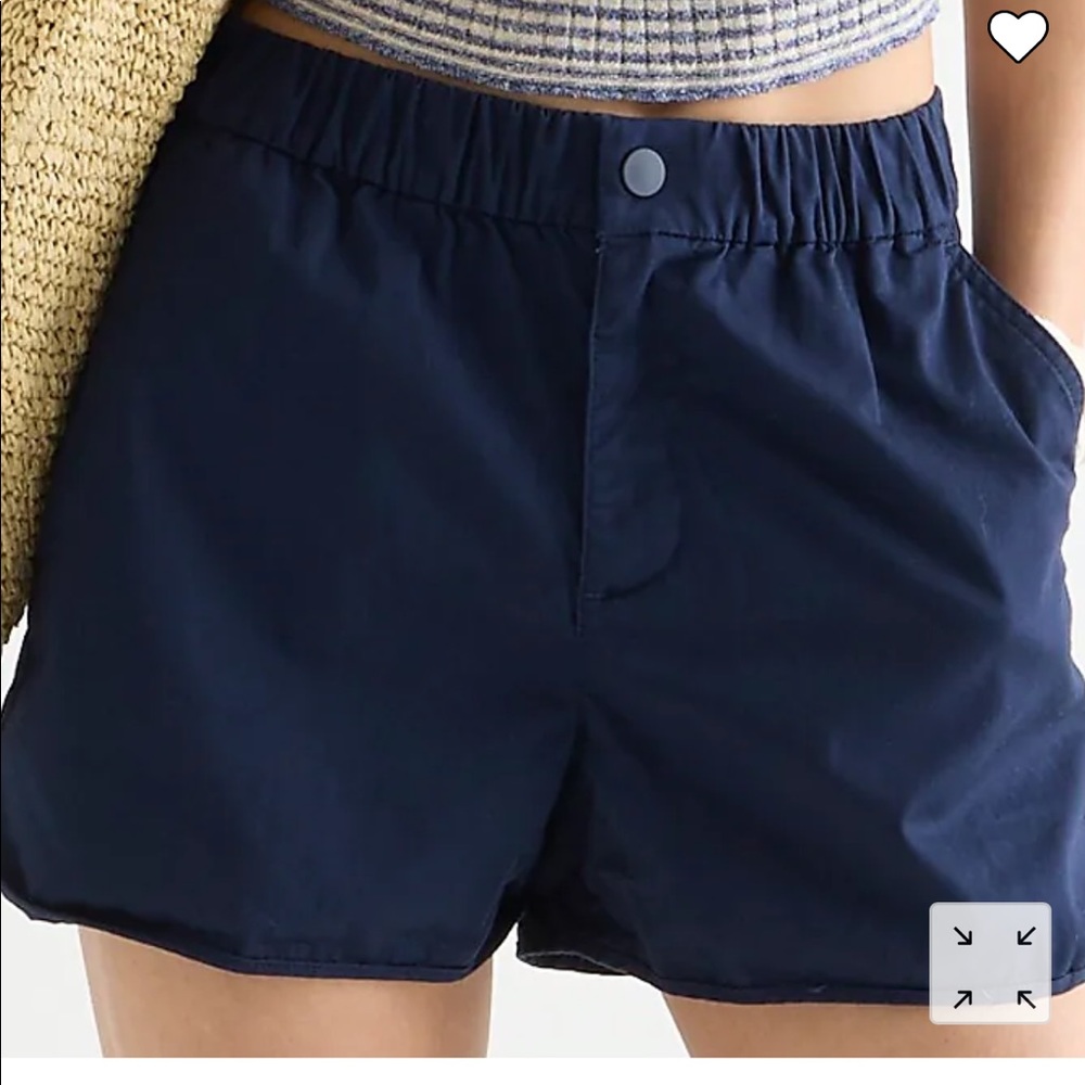 Pull-on short in lightweight chino NWT navy